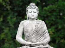 Buddha-Statue aus Stein – groß – 155 cm hoch – Gartenstatue