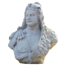 Grote buste van Hercules - 82 cm - klassiek steen