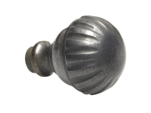 Vaste deurknop Lyon – verzinkt gietijzer – 4,9 cm diameter