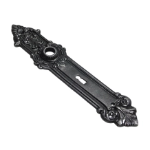 Lange deurplaat 'Ocon' – BB72 – verzinkt gietijzer