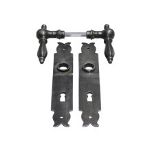 Deurbeslag set voor kamerdeuren (BB72) - verzinkt gietijzer