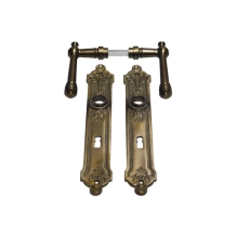 Deurbeslag set BB 72 - gepatineerd messing