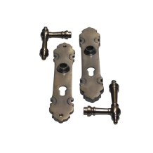 Deurklinken en deurplaten - PC 92 - donker gepatineerd messing