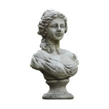 Buste van Diana - stenen beeld - 41 cm - klassiek grijs