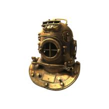 Duikhelm decoratief – brass/messing-look – metaal – 20 cm