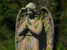 Biddende engel - kunststof beeld - 118 cm - robuust