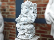 Ganesha - Steinstatue - 68 cm - klassisch weiß - Hinduismus