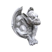 Gargoyle - stenen beeld - 23 x 28 cm - klassiek wit