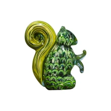 Glazen eekhoorn beeld – handgemaakt kunstobject – 16 cm
