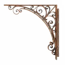 Smeedijzeren hoekdrager – afdakondersteuning – 92 × 92,5 cm