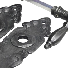 Ensemble de quincaillerie de porte en fonte – Kensington – Plaques de porte royales