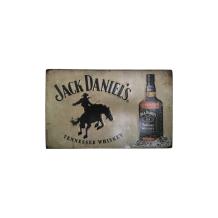 Metalen bord met geschilderde Jack Daniel's items