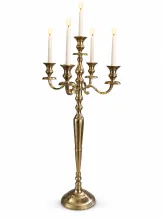 Vloerkandelaar XL raw gold – meerarmig aluminium – 120 cm