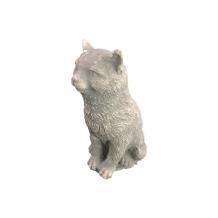 Zittende kat - stenen dierenbeeld - 20 cm - klassiek