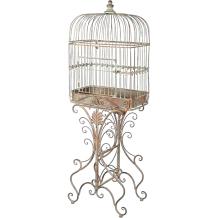Metalen vogelkooi - staande decoratie - 120 cm - met details