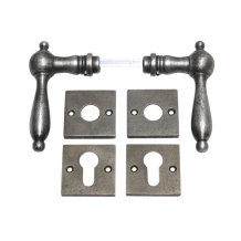 Deurset 'Cambridge' – gietijzer verzinkt – PC deurbeslag