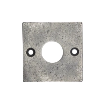 Rozet voor klinken en grepen - 5 x 5 cm - gietijzer 