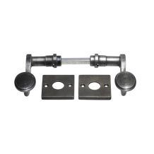 Set Deurklinken Hamilton met Klinkrozetten - Gietijzer Verzinkt