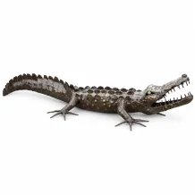Krokodil tuinbeeld - 220 cm - uniek - hoogwaardig metaal