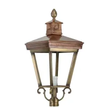 Losse lampenkap – 60 cm – aluminium – messing-brons look