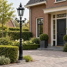 Klassieke lantaarnpaal Boskamp – 223 cm – met kroonkap