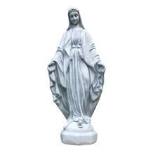Maria - Madonna - stenen beeld - 39 cm - klassiek wit