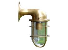 Scheepslamp van Messing - Rond - Wandlamp