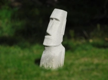 Moai - statue en pierre - 73 cm - look classique