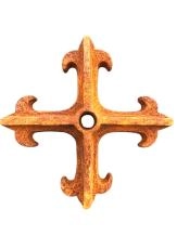 Kruisbloem muuranker - gietijzer - rustieke afwerking