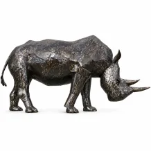 Neushoorn 'Aitan' - handgemaakt uit Afrika - metaal - uniek