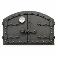 Gietijzeren ovendeur - pizza oven - met temperatuurmeter