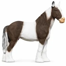 Paardenbeeld bruin-wit – polystone – 105 cm – realistisch