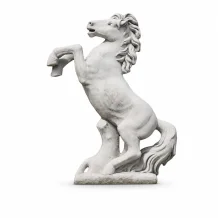 Steigerend paard - stenen tuinbeeld - 130 cm - klassiek