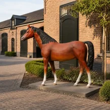 Cheval - Statue XXL - 190 x 220 cm - Décoration polystone