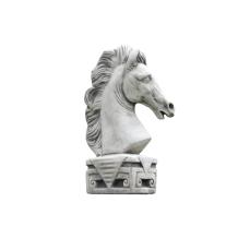 Paardenhoofd - stenen dierenbeeld - 35 cm - klassiek