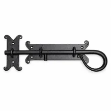 Grendel zwart – ijzer – 31 cm – klassiek poortbeslag