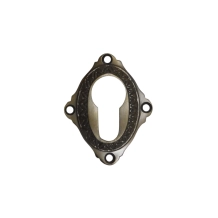 Slotrozet PC – gepatineerd messing – klassiek