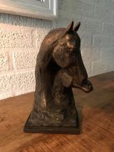 Paire De Serre-livres Cheval En Fer - Style Antique - 17 Cm - Aubaho