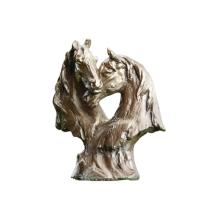 Paardenbeeld – 35 cm – goud/brons – polystone beeld