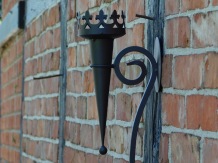 Torches de château classiques – fer forgé – marron – lot de 2