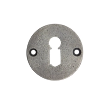 Ronde slotrozet voor kamerdeuren – BB – verzinkt gietijzer – grijs