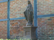 Maria - sur socle - pierre - 175 cm - oxyde - classique