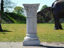 Socle classique – pierre – 80 cm – colonne avec chapiteau