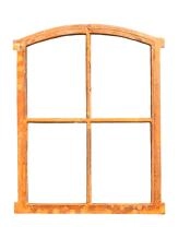Fenêtre Décorative Style Grange Antique - Fer Rouillé - 83x60 Cm