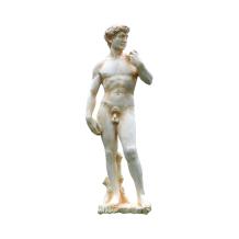 David - polystone beeld - 110 cm - klassieke stijl - wit