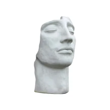 Groot tuinbeeld van een gezicht - The Face - stenen kunst