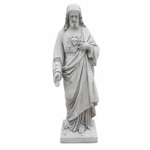 Groot tuinbeeld van Jezus - Heilig Hart - 120 cm hoog