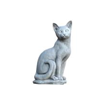 Zittende kat - stenen dierenbeeld - 40 cm - klassiek