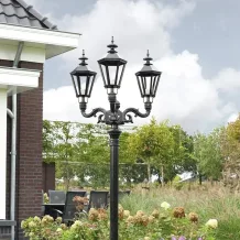 Laternenpfahl Emmeloord – 235 cm – 3-flammig – Aluminium