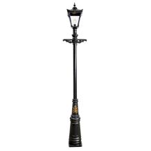 Lantaarnpaal 331 cm - gietijzer - zwart - nostalgische stijl